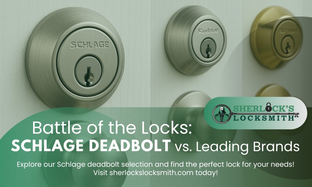 Battle of the Locks Schlage Deadbolt vs. Leading Brands Battle of the Locks: Schlage Deadbolt vs. Leading Brands
