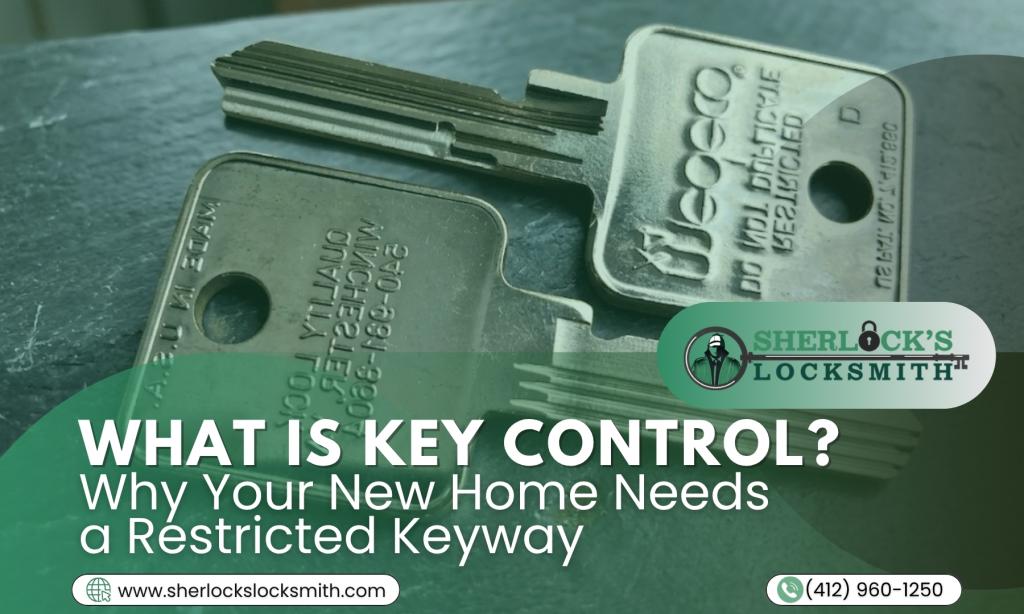 Sherlock’s Locksmith guide about key control and restricted keyways for protecting homes from unauthorized key duplication